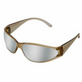 Boas Safety Glasses Brown Frame/ Brown Temple/ Silver Mirror Lens